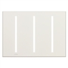 Lutron LWT-GGG-CLA Grafik T Architectural Wallplate 3 Gang in Clear Anodized