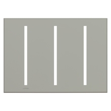 Lutron LWT-GGG-GR Grafik T Architectural Wallplate 3 Gang in Gray