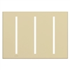 Lutron LWT-GGG-IV Grafik T Architectural Wallplate 3 Gang in Ivory