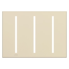 Lutron LWT-GGG-LA Grafik T Architectural Wallplate 3 Gang in Light Almond