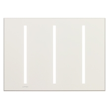 Lutron LWT-GGG-ST Grafik T Architectural Wallplate 3 Gang in Stone