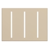 Lutron LWT-GGG-TP Grafik T Architectural Wallplate 3 Gang in Taupe