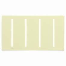 Lutron LWT-GGGG-AL Grafik T Architectural Wallplate 4 Gang in Almond