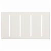 Lutron LWT-GGGG-BC Grafik T Architectural Wallplate 4 Gang in Bright Chrome