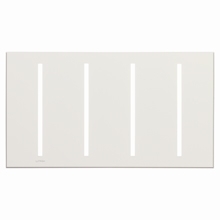 Lutron LWT-GGGG-BC Grafik T Architectural Wallplate 4 Gang in Bright Chrome