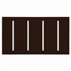 Lutron LWT-GGGG-BR Grafik T Architectural Wallplate 4 Gang in Brown