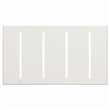 Lutron LWT-GGGG-CLA Grafik T Architectural Wallplate 4 Gang in Clear Anodized