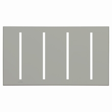 Lutron LWT-GGGG-GR Grafik T Architectural Wallplate 4 Gang in Gray