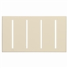 Lutron LWT-GGGG-LA Grafik T Architectural Wallplate 4 Gang in Light Almond