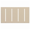 Lutron LWT-GGGG-TP Grafik T Architectural Wallplate 4 Gang in Taupe