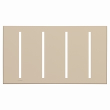 Lutron LWT-GGGG-TP Grafik T Architectural Wallplate 4 Gang in Taupe