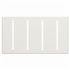 Lutron LWT-GGGG-WH Grafik T Architectural Wallplate 4 Gang in White