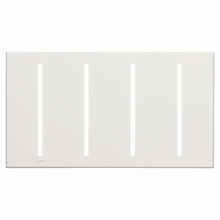 Lutron LWT-GGGG-WH Grafik T Architectural Wallplate 4 Gang in White