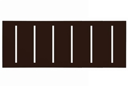 Lutron LWT-GGGGGG-BR Grafik T Architectural Wallplate 6 Gangin Brown