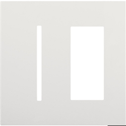 Lutron LWT-GT-CBL New Architectural Wallplate 2 Gang, Grafik T and New Architectural Opening, in Clear Black Glass