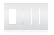 Lutron LWT-TGGG-BE New Architectural Wallplate 4 Gang, New Architectural and Grafik T Opening, in Beige, Matte Finish