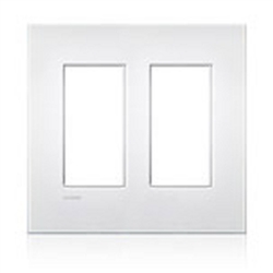 Lutron LWT-U-PP-BB New Architectural Wallplate 2 Gang, Palladiom Opening, in Bright Brass, Metal Finish