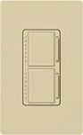 Lutron MA-L3L3-IV Maestro 2 x 300W Incandescent / Halogen Single Location Dual Dimmer in Ivory
