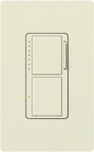 Lutron MA-L3S25-BI Maestro Satin 300W & 2.5A Incandescent / Halogen Single Location Dimmer & Switch in Biscuit