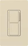 Lutron MA-L3S25-ES Maestro Satin 300W & 2.5A Incandescent / Halogen Single Location Dimmer & Switch in Eggshell