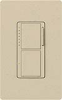 Lutron MA-L3S25-ST Maestro Satin 300W & 2.5A Incandescent / Halogen Single Location Dimmer & Switch in Stone