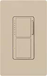 Lutron MA-L3S25-TP Maestro Satin 300W & 2.5A Incandescent / Halogen Single Location Dimmer & Switch in Taupe