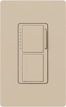 Lutron MA-L3S25-TP Maestro Satin 300W & 2.5A Incandescent / Halogen Single Location Dimmer & Switch in Taupe