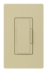 Lutron MA-PRO-IV Maestro Phase-selectable dimmer for LED, ELV, MLV and Incandescent lamp loads, Single Pole / 3-Way Dimmer in Ivory