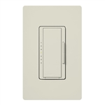 Lutron MA-PRO-LA Maestro Phase-selectable dimmer for LED, ELV, MLV and Incandescent lamp loads, Single Pole / 3-Way Dimmer in Light Almond