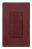 Lutron MA-PRO-MR Maestro Phase-selectable dimmer for LED, ELV, MLV and Incandescent lamp loads, Single Pole / 3-Way Dimmer in Merlot