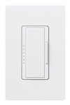 Lutron MA-PRO-SW Maestro Phase-selectable dimmer for LED, ELV, MLV and Incandescent lamp loads, Single Pole / 3-Way Dimmer in Snow