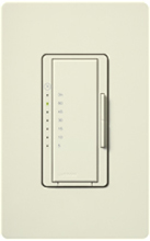 Lutron MA-T51MN-BI Maestro Satin 120V 5A Lighting, 3A Fan Multi Location Timer in Biscuit