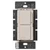 Lutron MACL-L3S25-TP Maestro Dual LED+ Dimmer and Switch 300-Watt Single Location Dimmer & 2.5A Switch in Taupe