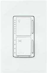 Lutron MACL-LFQ-BL 75W CFL / LED or 250W Incandescent / Halogen Single Location Dimmer & 1.5 A Single Fan Control in Black