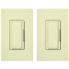 Lutron MAW-603-RH-AL Maestro 600W Incandescent / Halogen Dimming Package with Wallplate and Companion Dimmer in Almond