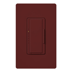 Lutron MRF2-10D-120-MR Maestro Wireless 1000W Magnetic Low Voltage Multi Location Dimmer in Merlot