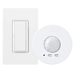 Lutron MRF2-1S8A-1VC Energy Retrofit Maestro Wireless Switch and Ceiling Mount Vacancy Sensor Package