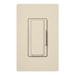 Lutron MRF2-6CL-LA Maestro Wireless 600W Incandescent, 150W CFL or LED Single Pole / 3-Way Dimmer in Light Almond