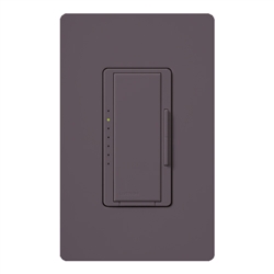 Lutron MRF2-F6AN-DV-PL Maestro Wireless 120V / 277V / 6A Fluorescent 3-Wire with Neutral Wire Multi Location Dimmer in Plum
