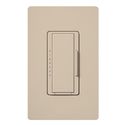 Lutron MRF2-F6AN-DV-TP Maestro Wireless 120V / 277V / 6A Fluorescent 3-Wire with Neutral Wire Multi Location Dimmer in Taupe