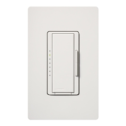 Lutron MRF2-F6AN-DV-WH Maestro Wireless 120V / 277V / 6A Fluorescent 3-Wire with Neutral Wire Multi Location Dimmer in White