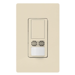 Lutron MS-A102-LA Maestro Dual Technology ultrasonic and Passive infrared Occupancy sensor for Single Circuit in Light Almond