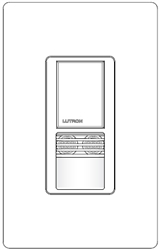 Lutron MS-A102-SW Maestro Dual Technology ultrasonic and Passive infrared Occupancy sensor for Single Circuit in Snow
