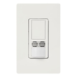 Lutron MS-A102-V-WH Maestro Dual Technology Ultrasonic and Passive Infrared Vacancy Sensor Switch for Single Circuit in White