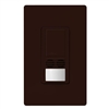 Lutron MS-B102-BR Maestro Dual Technology Ultrasonic and Passive Infrared Occupancy Sensor Switch for Single Circuit, Neutral Wire Required, in Brown 