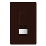 Lutron MS-B102-BR Maestro Dual Technology Ultrasonic and Passive Infrared Occupancy Sensor Switch for Single Circuit, Neutral Wire Required, in Brown 