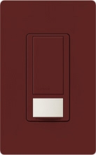 Lutron MS-OPS2-MR Maestro Occupancy and Vacancy Sensor with Switch Single Pole 120V / 2A, 250W in Merlot