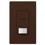 Lutron MS-OPS6-DDV-BR Maestro Dual-circuit Switch with Occupancy/Vacancy Sensor, 6A 120V-277V in Brown