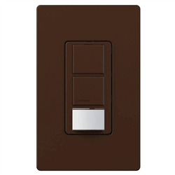 Lutron MS-OPS6-DDV-BR Maestro Dual-circuit Switch with Occupancy/Vacancy Sensor, 6A 120V-277V in Brown