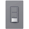 Lutron MS-OPS6-DDV-GR Maestro Dual-circuit Switch with Occupancy/Vacancy Sensor, 6A 120V-277V in Gray
